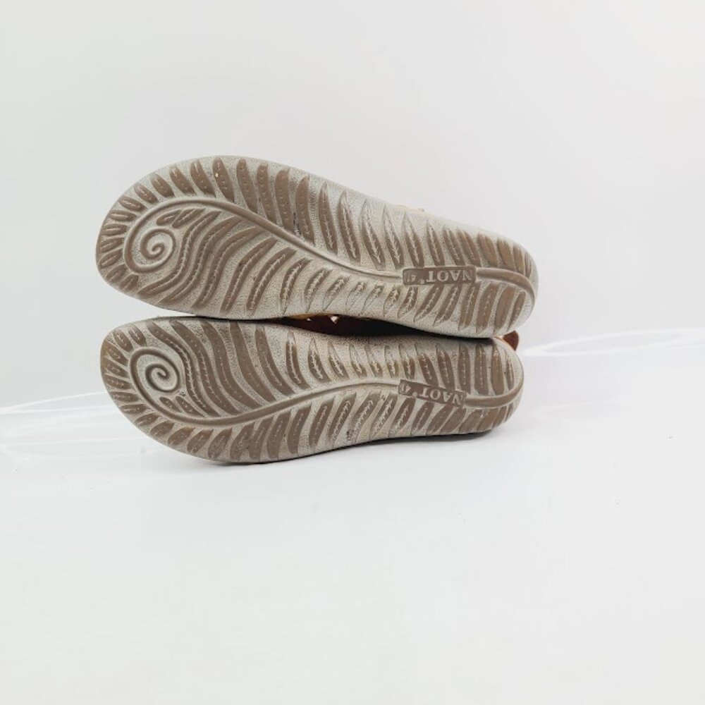 Naot Tan Strappy Leather Zip Gladiator Sandal - Picture 5 of 8